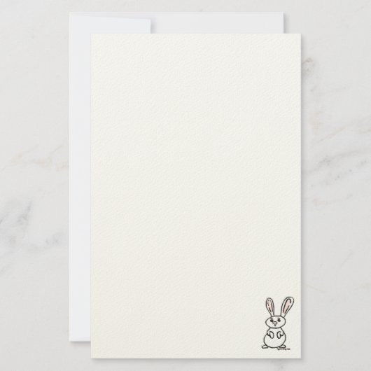 figdewdrops Bunny Stationery Briefpapier (Vorderseite)