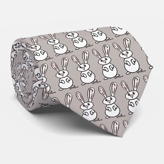 figdewdrops Bunny Tie Krawatte (Gerollt)