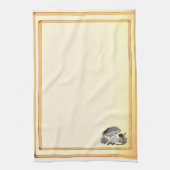 figdewdrops caterpillar mushrm gold kitchen towel geschirrtuch (Vertikal)
