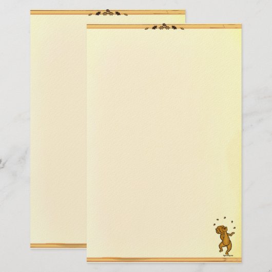 figdewdrops Eichhörnchen Jonglierstation Schreibwa Briefpapier (Vorne/Hinten)