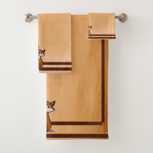 figdewdrops Fig der Fuchs Badehandtuch Set (Insitu)