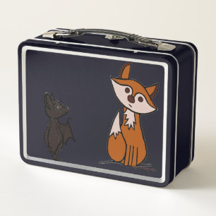 figdewdrops Fig Fox & Blinky Bat Lunchbox
