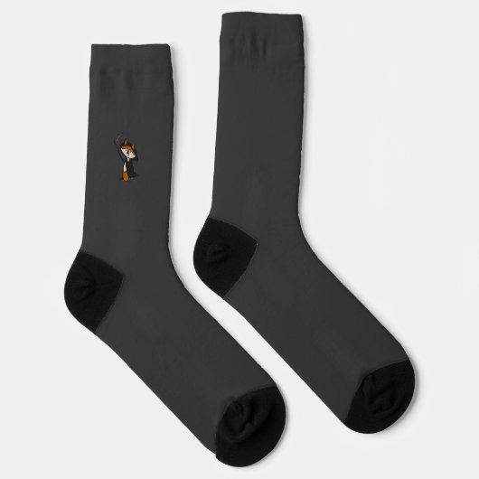 figdewdrops Grim Fig dark grey crew socks Socken (Rechts)