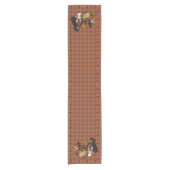 figdewdrop's Herbst-Gingham-Tischläufer Kurzer Tischläufer (Vorderseite)
