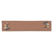 figdewdrop's Herbst-Gingham-Tischläufer Kurzer Tischläufer (Horizontal)