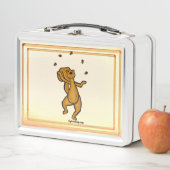 figdewdrops Jonglierendes Eichhörnchen-Lunchbox Metall Brotdose (Beispiel)