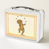 figdewdrops Jonglierendes Eichhörnchen-Lunchbox Metall Brotdose (Rückseite)