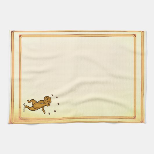 figdewdrops Juggling Squirrel kitchen towel Geschirrtuch (Horizontal)