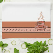 figdewdrops Orange Relax Cup kitchen towel Geschirrtuch (Gefaltet)