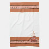 figdewdrops Orange Relax Cup kitchen towel Geschirrtuch (Vertikal)