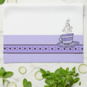 figdewdrops Violet Purple Relax Cup kitchen towel Geschirrtuch (Gefaltet)
