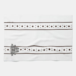 figdewdrops White flowers Relax Cup kitchen towel Geschirrtuch