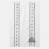 figdewdrops White flowers Relax Cup kitchen towel Geschirrtuch (Vertikal)
