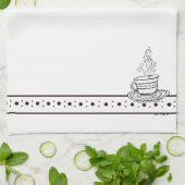figdewdrops White Relax Cup kitchen towel Geschirrtuch (Gefaltet)