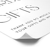 Figes and Berry Floral Wedding Cards and Gifts Poster (Ecke)