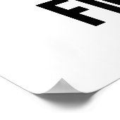 Figgin Lit Funny Figgy Pudding Pun Poster (Ecke)