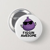 Figgin Phantastisch Funny Fruit Fig Puff Button (Vorne & Hinten)