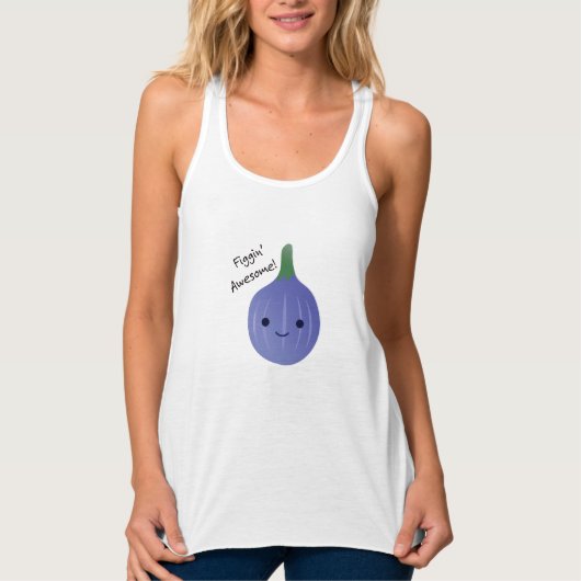 Figgin Phantastisch Niedlich Kawaii Fig Tank Top (Vorderseite)