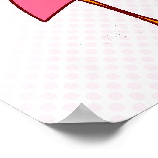 Figgy Flamingo Poster (Ecke)