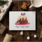 Figgy Pudding Rezept Niedlich HandGezeichnet Karte