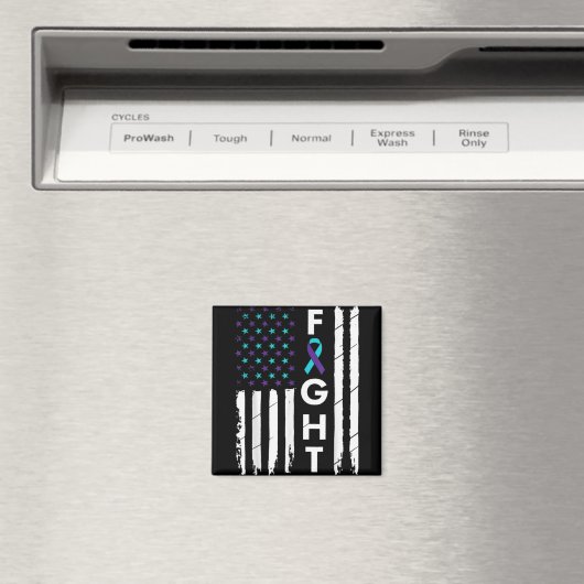 Fight American Flag Ribbon Suicide Prevention Awar Magnet (In Situ (Geschirrspüler))