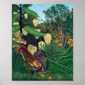 Fight Between A Tiger And A Buffalo Henri Rousseau Poster (Vorne)