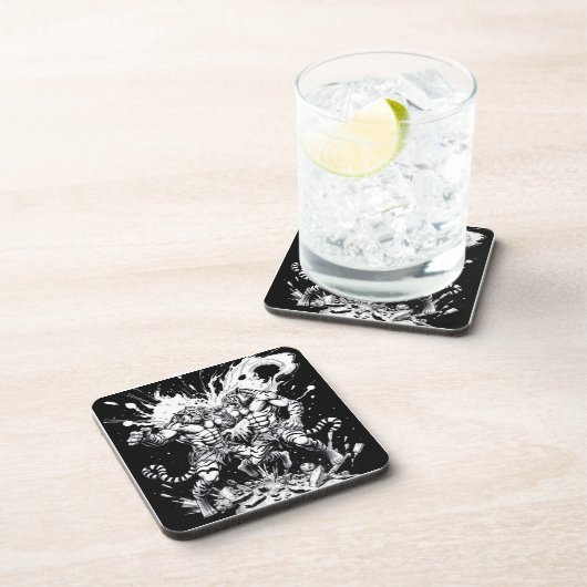 Fight Club - Tigers Getränkeuntersetzer (Rechte Seite)