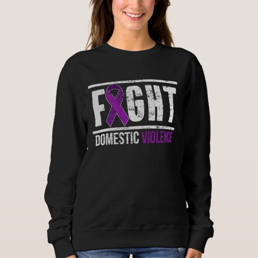 Fight Domestic Violence Awareness Survivor Sweatshirt (Vorderseite)