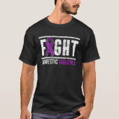Fight Domestic Violence Awareness Survivor T-Shirt (Vorderseite)