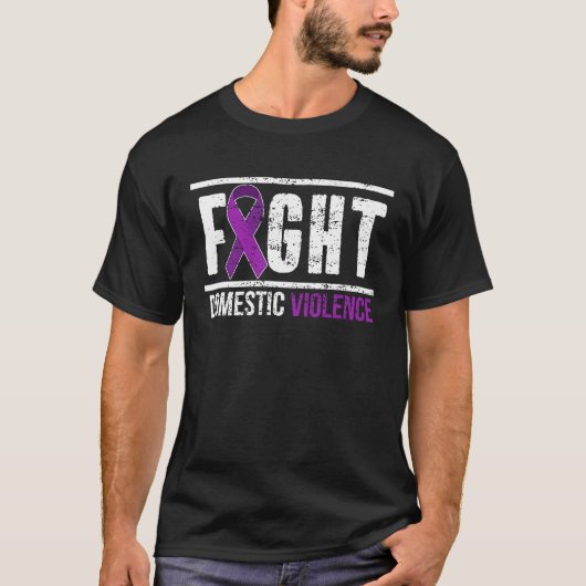 Fight Domestic Violence Awareness Survivor T-Shirt (Vorderseite)