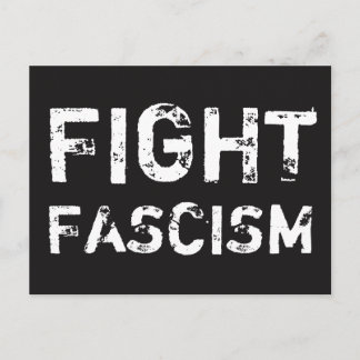 FIGHT FASCISM Social Justice Postcard Postkarte
