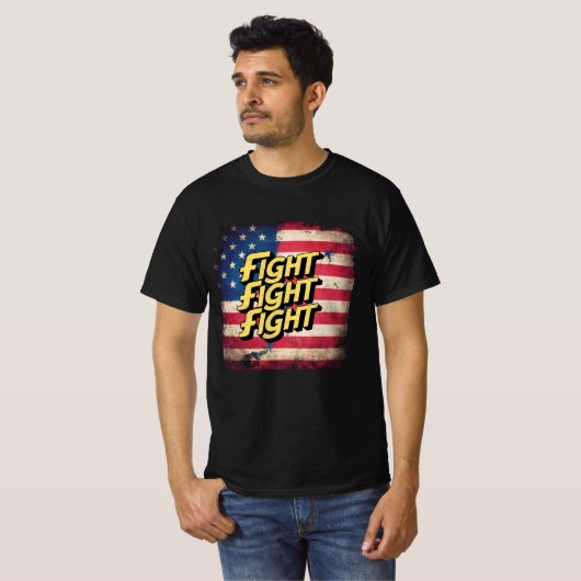 Fight Fight Fight - Wahl Donal Trump T-Shirt (Vorne ganz)