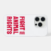 Fight for Animal Rights iPhone Hülle (Rückseite (Horizontal))