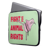 Fight for Animal Rights Laptopschutzhülle (Vorderseite Links)
