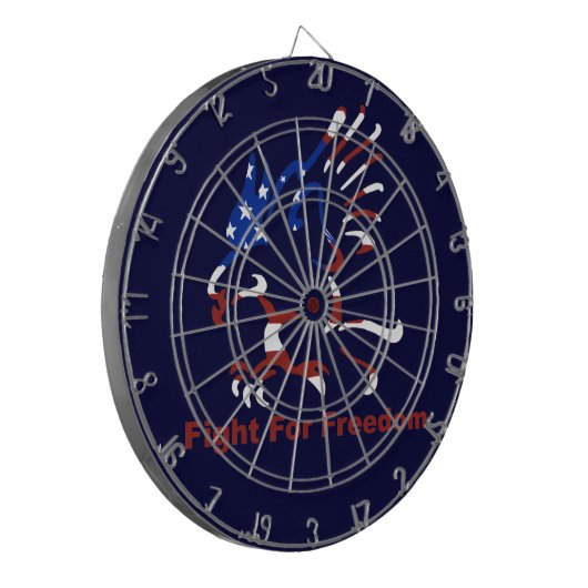 Fight for Freedom Eagle Dart Board Dartscheibe (Vorderseite Links)