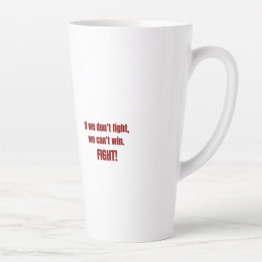 Fight for Freedom | Eren-Inspired Quote Design Milchtasse (Rechts)