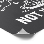 Fight For Peace Not War Anti War Stateme _1  Poster (Ecke)