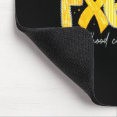 Fight Gold Ribbon Childhood Cancer Awareness Mousepad (Ecke)