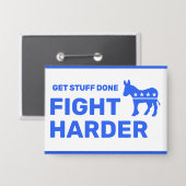 Fight Harder™-Taste (Anpassen!) Button (Vorderseite/Rückseite)