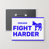 Fight Harder™-Taste (Anpassen!) Button (Vorderseite/Rückseite)