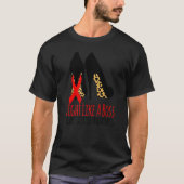 Fight Like A Boss Heart Heart Disease Awareness Le T-Shirt (Vorderseite)