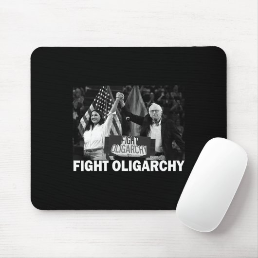 Fight Oligarchy Bernie Sanders And Aoc Freedom Us  Mousepad (Mit Mouse)