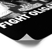 Fight Oligarchy Bernie Sanders And Aoc Freedom Us  Poster (Ecke)