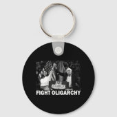 Fight Oligarchy Bernie Sanders And Aoc Freedom Us  Schlüsselanhänger (Vorderseite)
