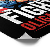 Fight Oligarchy Protest Sign Democracy No Kings In Poster (Ecke)