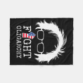 Fight Oligarchy Sanders And Aoc Freedom Us Anti Tr Fleecedecke (Vorderseite (Horizontal))