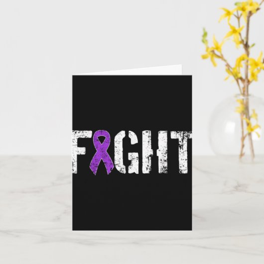 Fight Pancreatic Cancer Military Style Awareness Karte (Gelbe Blume)