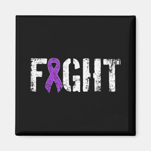 Fight Pancreatic Cancer Military Style Awareness Magnet (Vorne)
