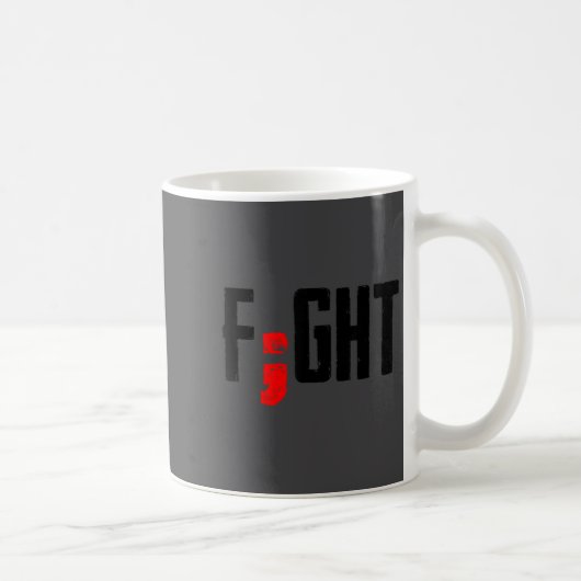 Fight Semicolon Mental Health Suprt Suicide Surviv Kaffeetasse (Rechts)