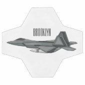 Fighter aircraft cartoon illustration fußball (Flach)